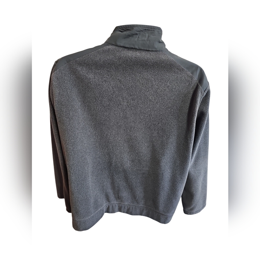 All in Motion Men Large Gray Fleece Jacket Full Zip Essential Gorpcore Outerwear - Picture 3 of 6